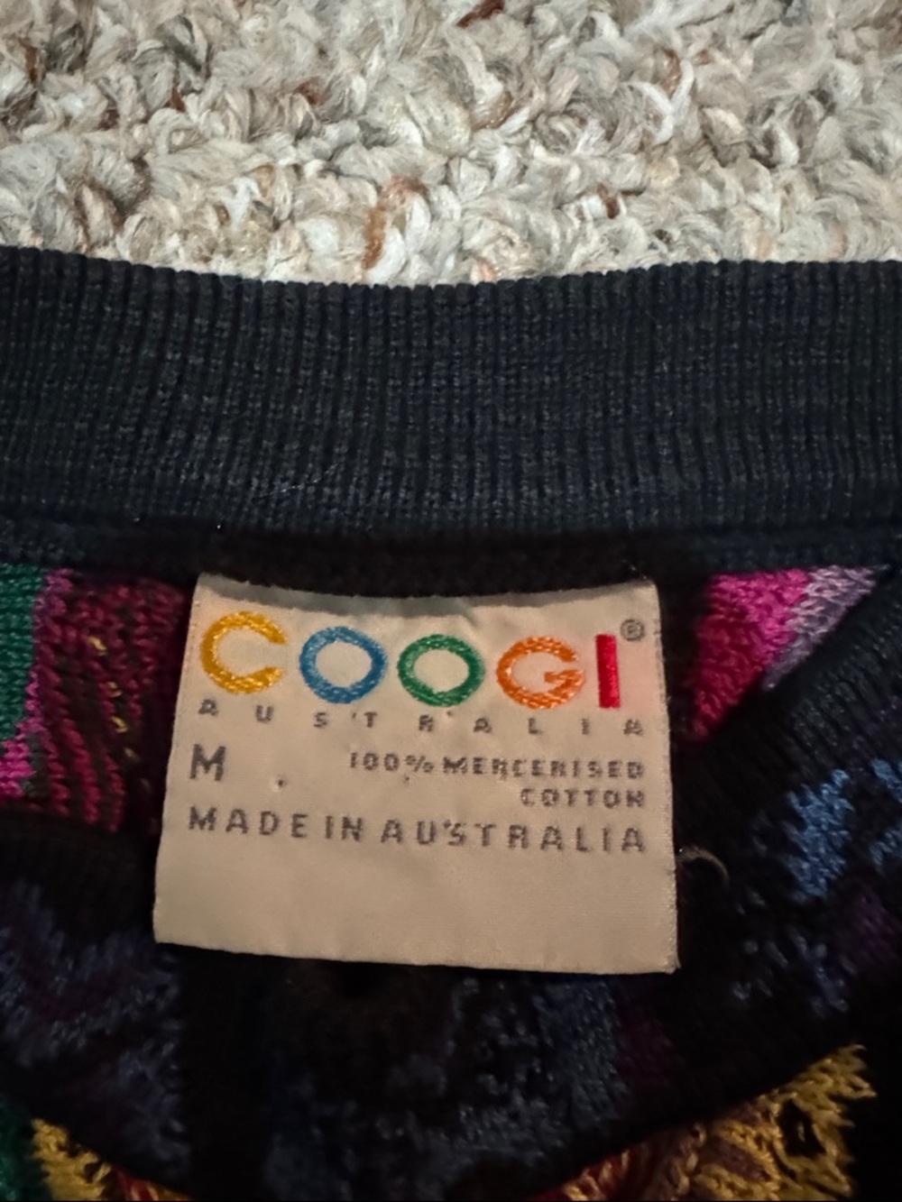 COOGI Multicolor Knit Sweater with Black Trim - Picture 8 of 8